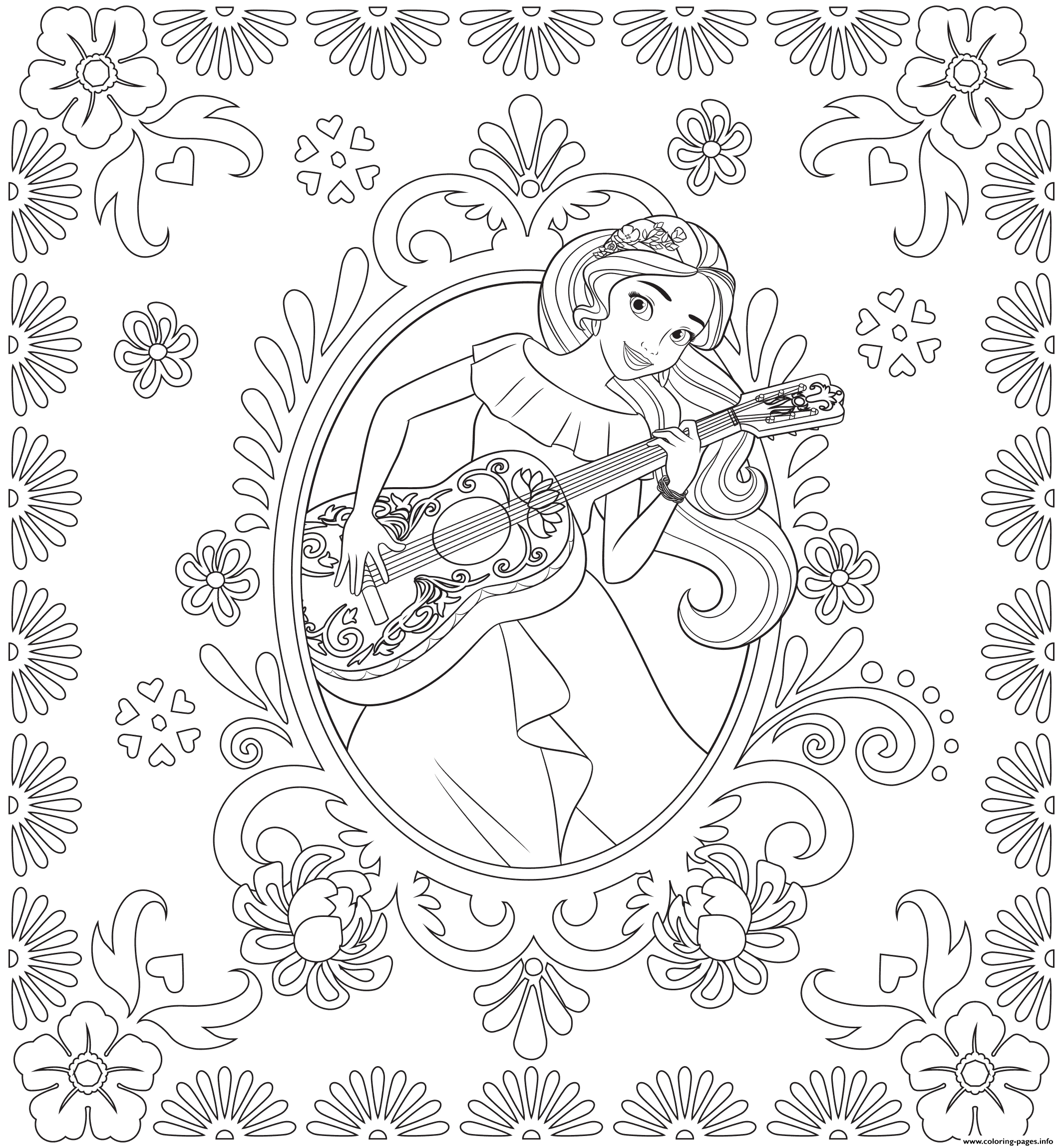 Coloring Pages : Elena Avalor To Print Kids Coloring Pagesf ...