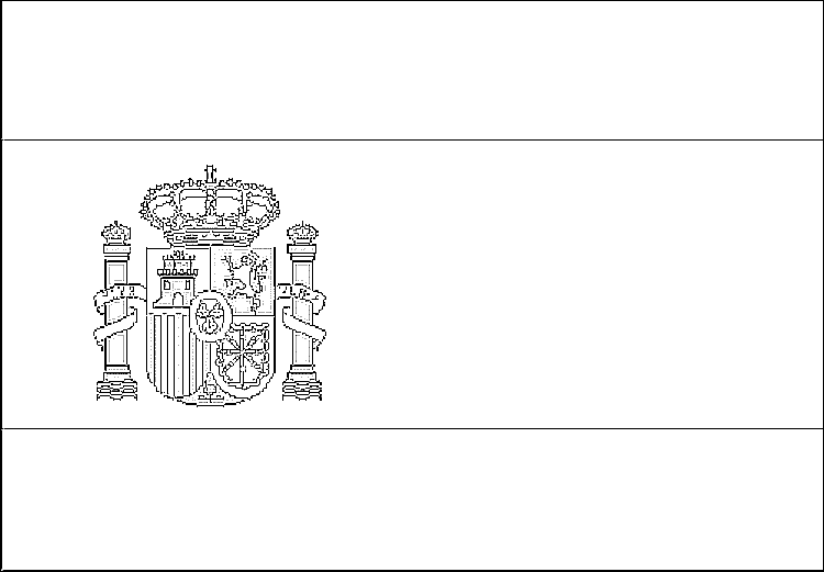 Flag Of Spain Coloring Page - Coloring Home