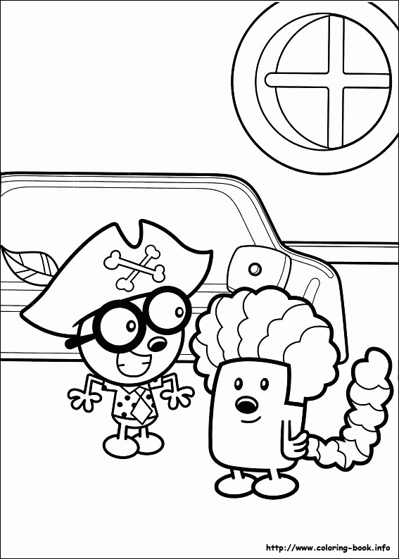 Wow Wow Wubbzy coloring pages on Coloring-Book.info