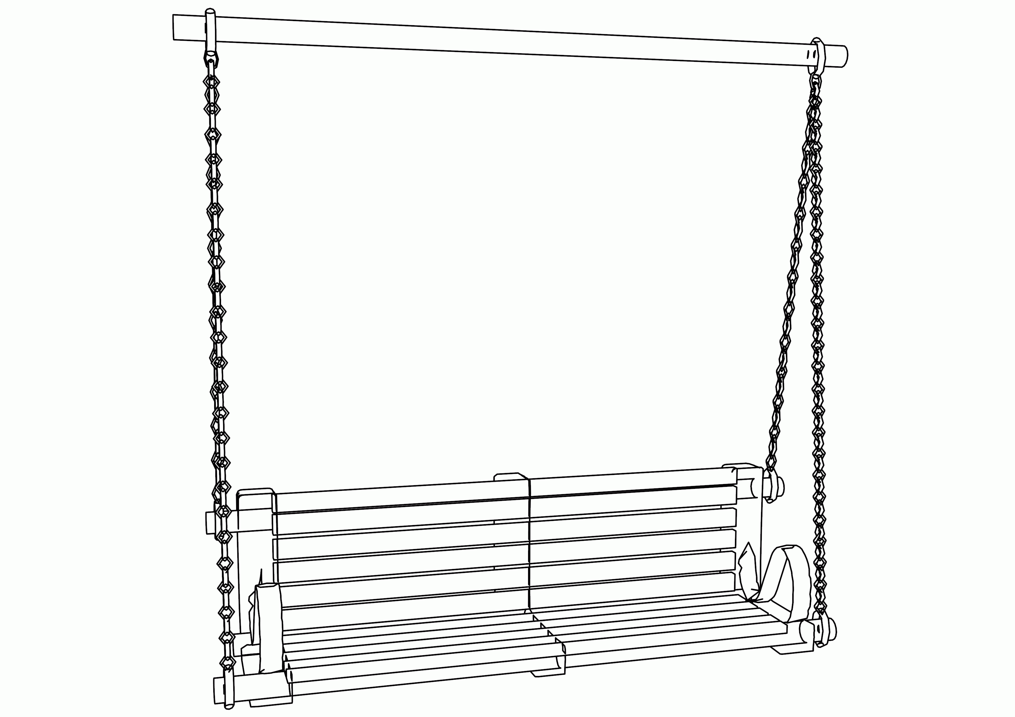 Porch_swing_Coloring_Page | Wecoloringpage