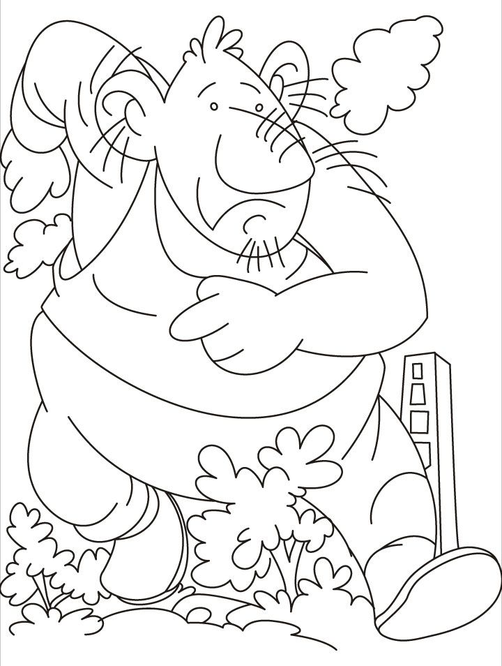 Giant Kid Coloring Pages