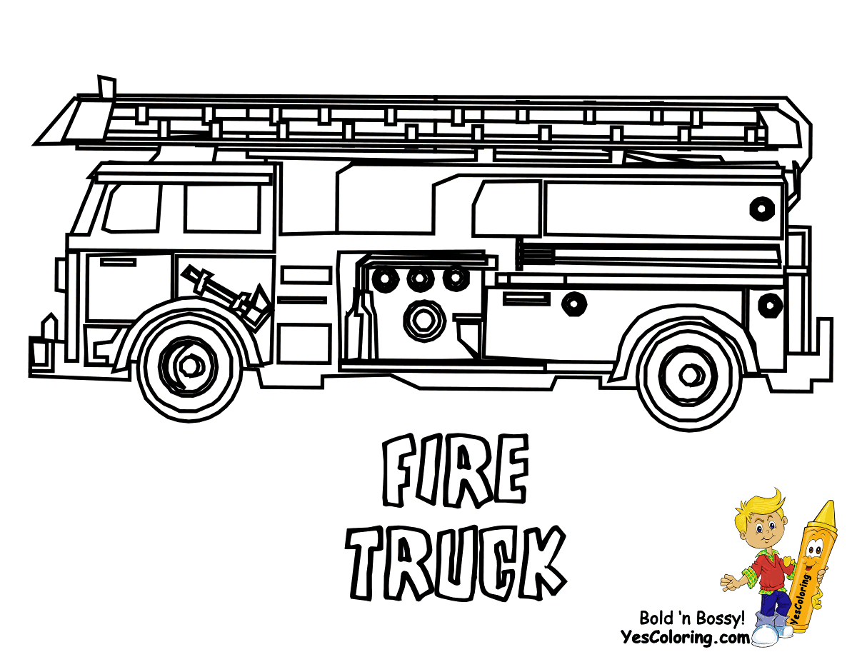 Emergency Vehicle Coloring Pages For Kids Coloring Pages