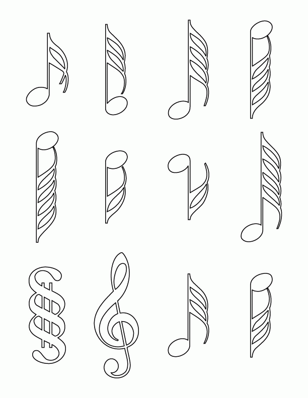 Handwriting Music Notes Coloring Pages Clipart Panda Free Clipart ...