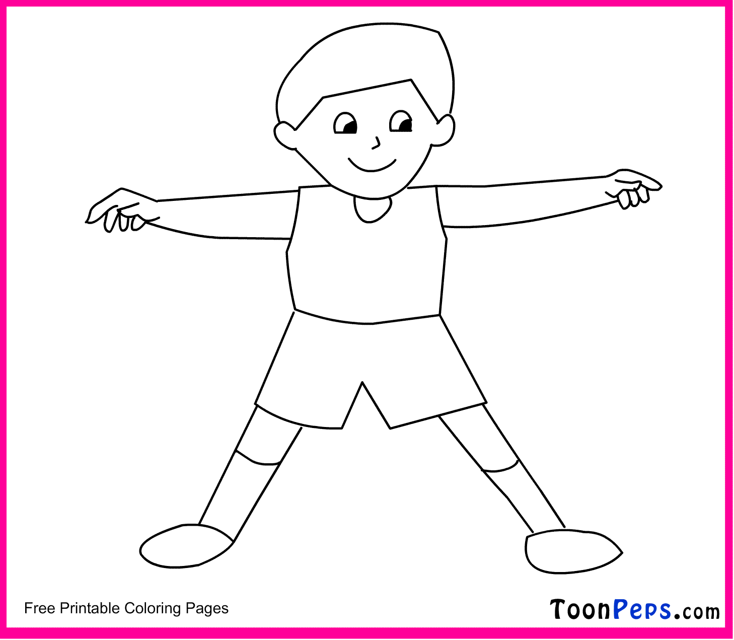 person outline coloring page