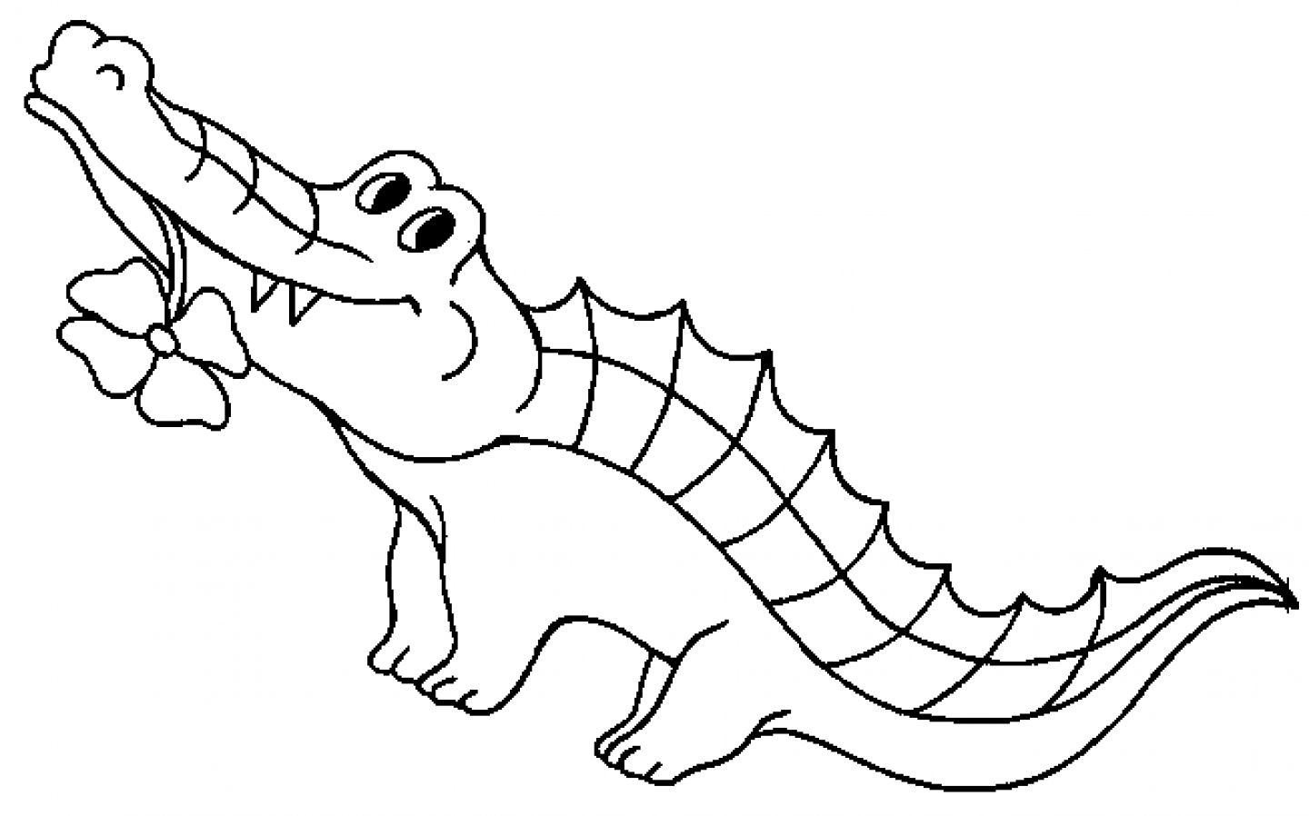 crocodile-coloring-page | Free Coloring Pages on Masivy World