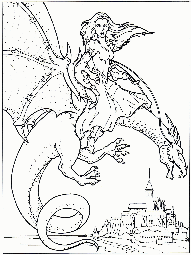 Dragons coloring pages 123 / Dragons / Kids printables coloring pages