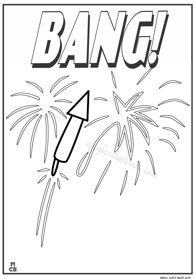 Magic Color Book — Fireworks coloring pages bang 01 Coloring pages...