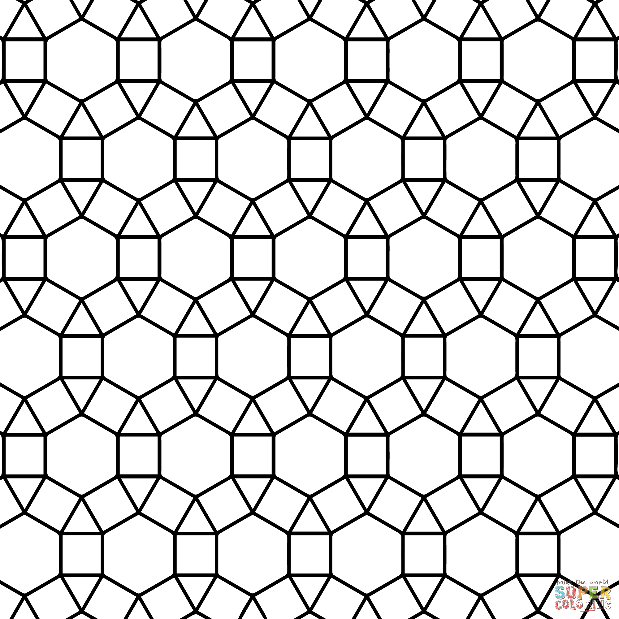 Tessellation Patterns Coloring Pages Tessellation Coloring Sheets ...
