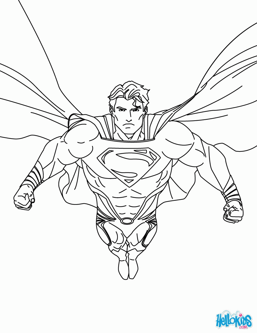 SUPERMAN coloring pages - SUPERMAN printing and