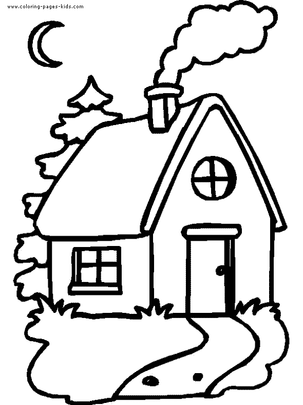 Houses and Homes color page - Coloring pages for kids!