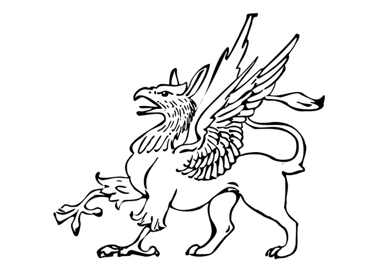 Coloring Page griffin - free printable coloring pages - Img 27797