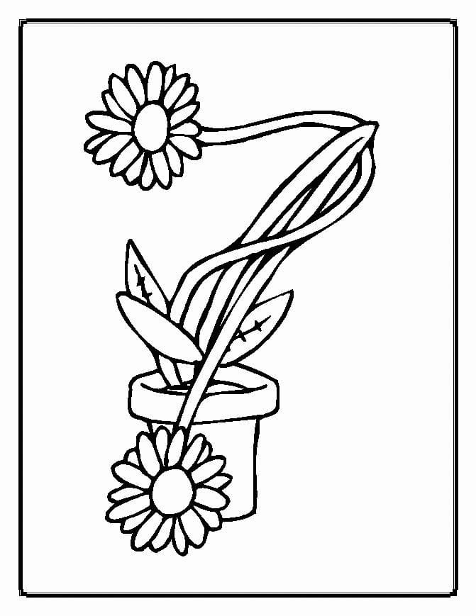 Flower Pot with Soil Coloring Page - Free Printable Coloring Pages for Kids