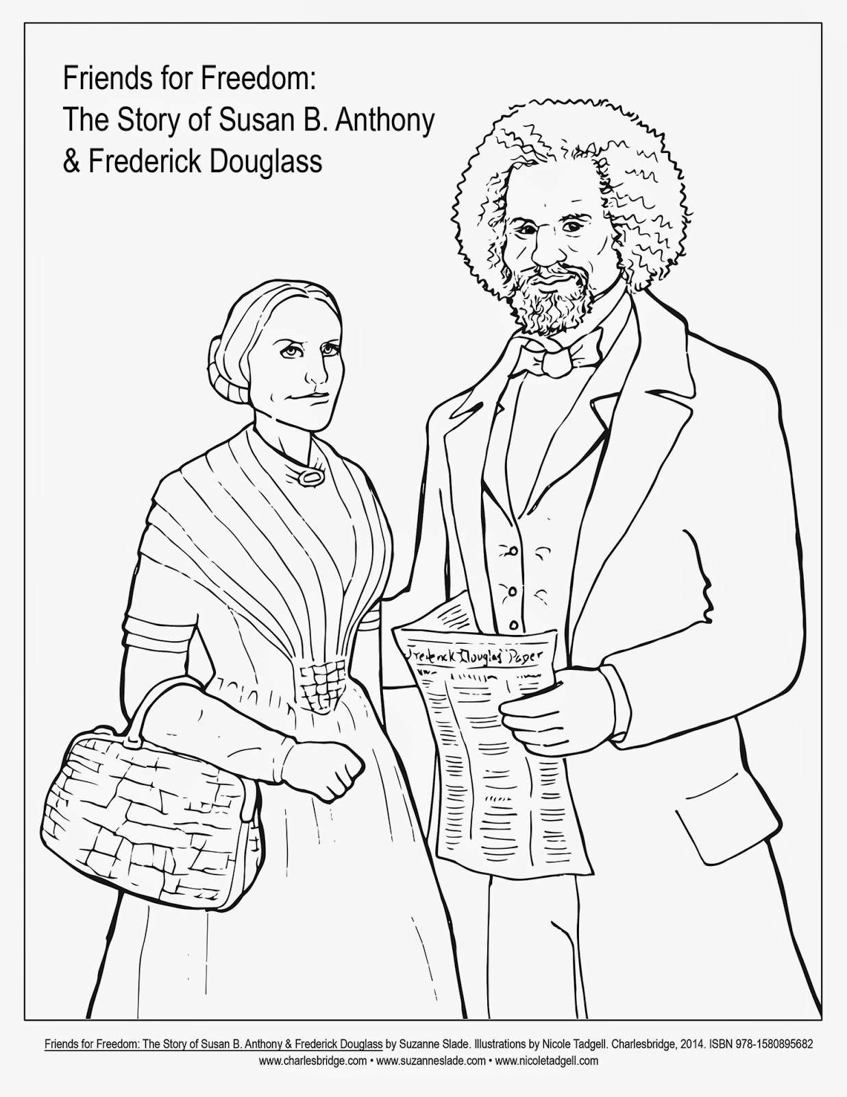 Nicole Tadgell Illustration: Coloring Pages for Friends for Freedom!
