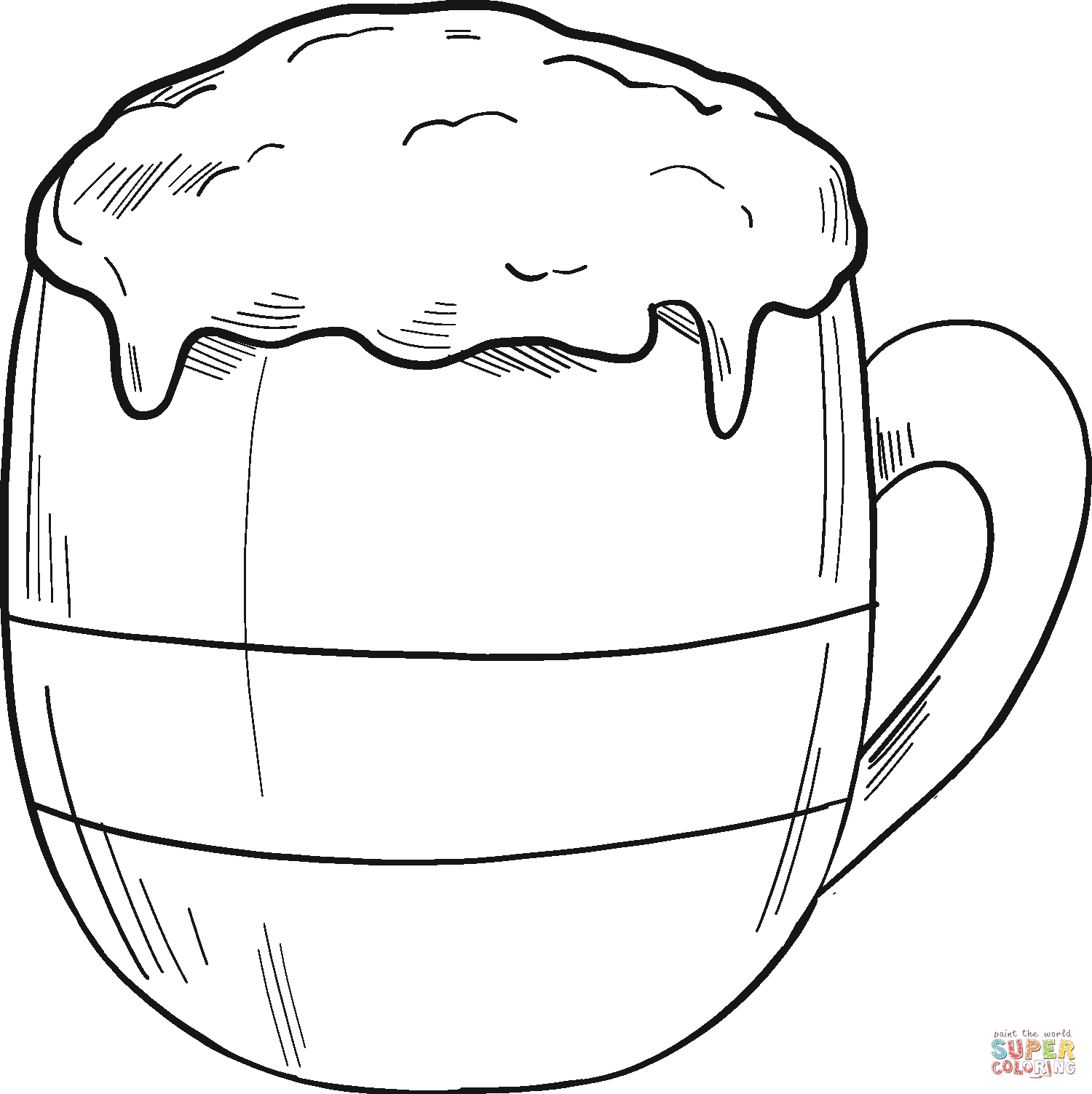 Hot Chocolate coloring page | Free Printable Coloring Pages