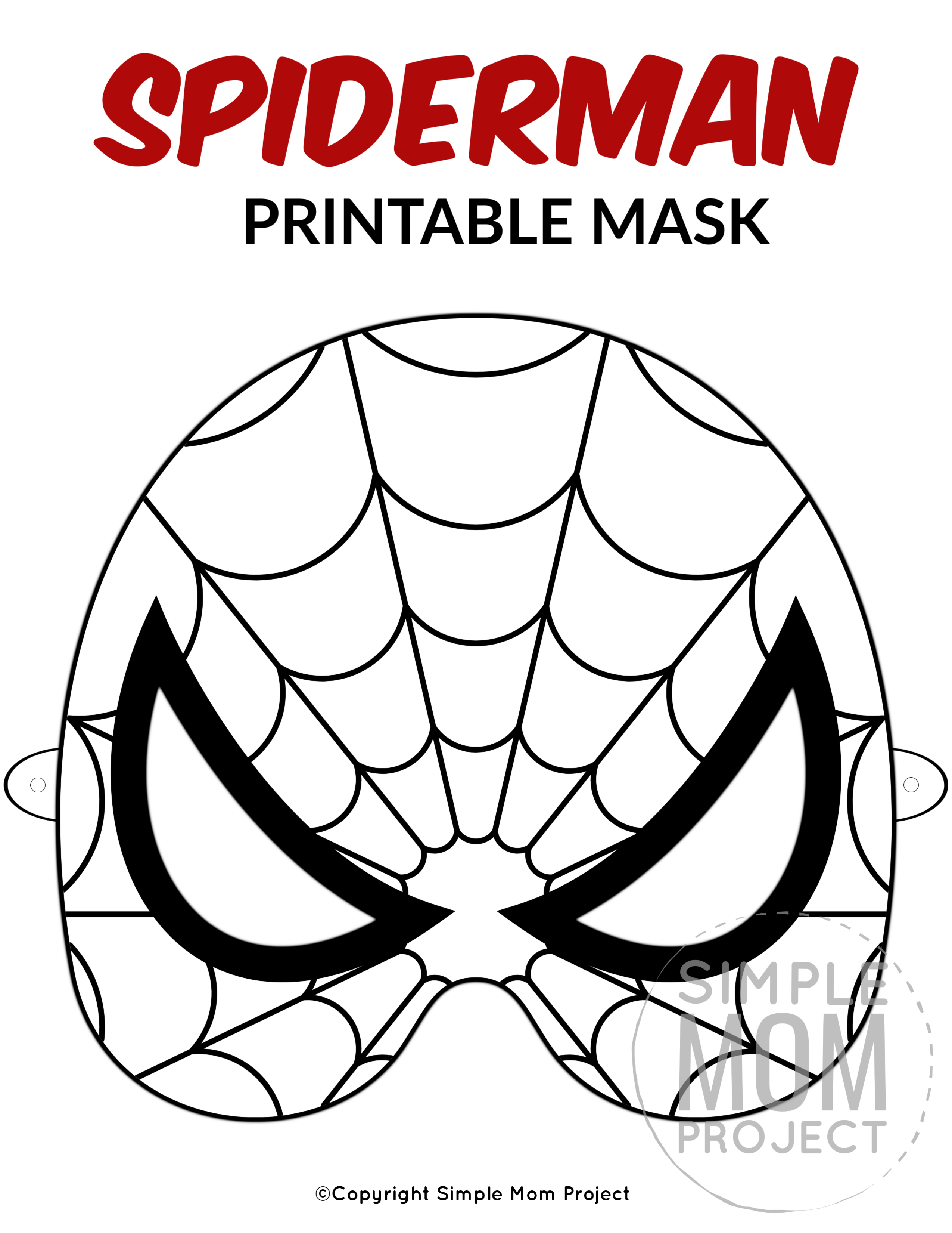 Superhero Masks Coloring Pages - Coloring Home