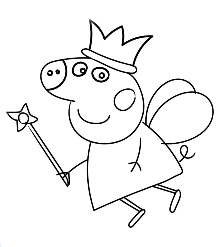 Coloring ~ Peppa Pig Pictures To Colour Princess Coloring Pages