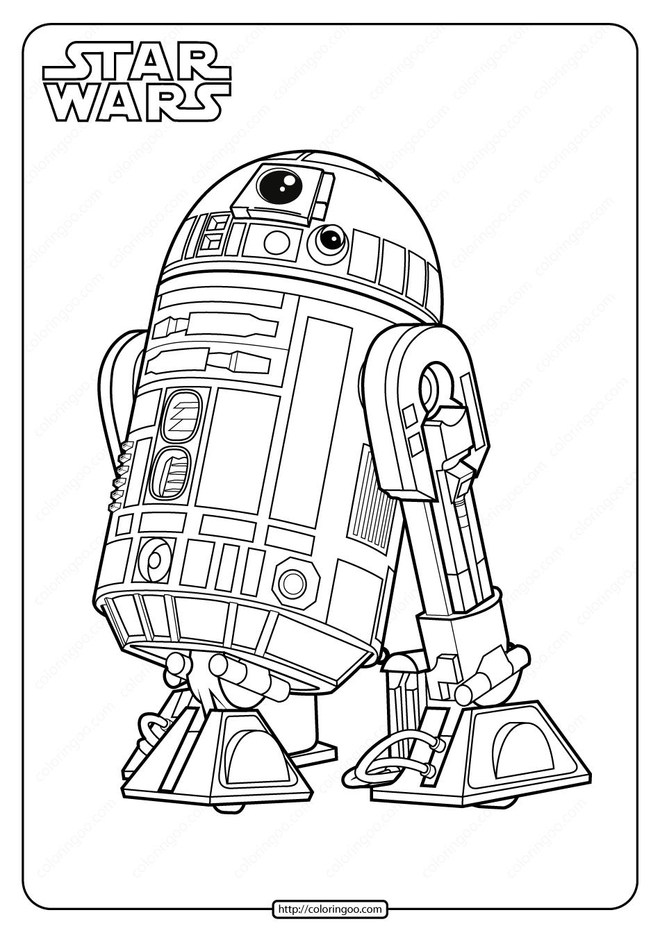 Star Wars R2 D2 Coloring Pages Coloring Pages