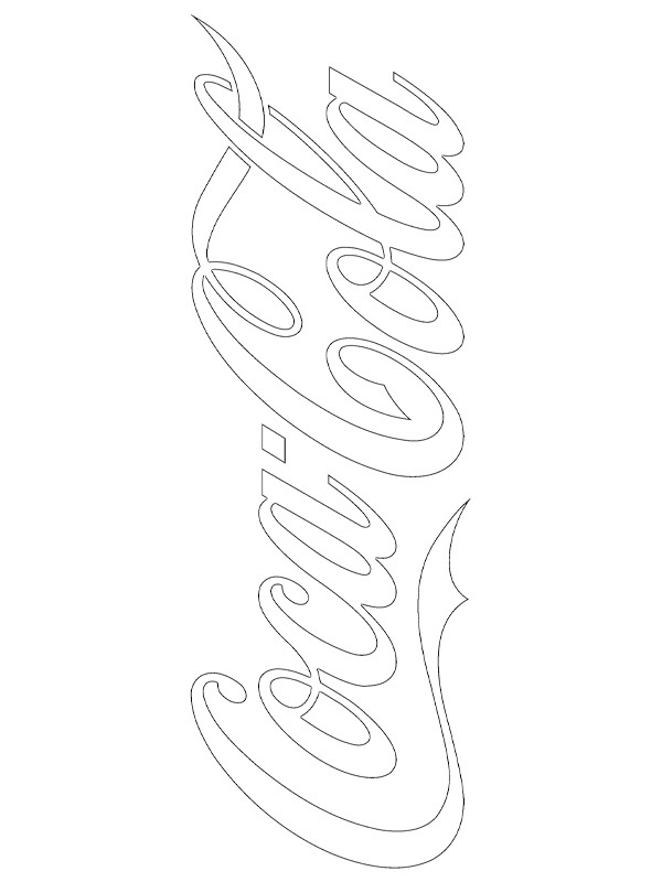 colouring page Coca Cola logo | coloringpage.ca