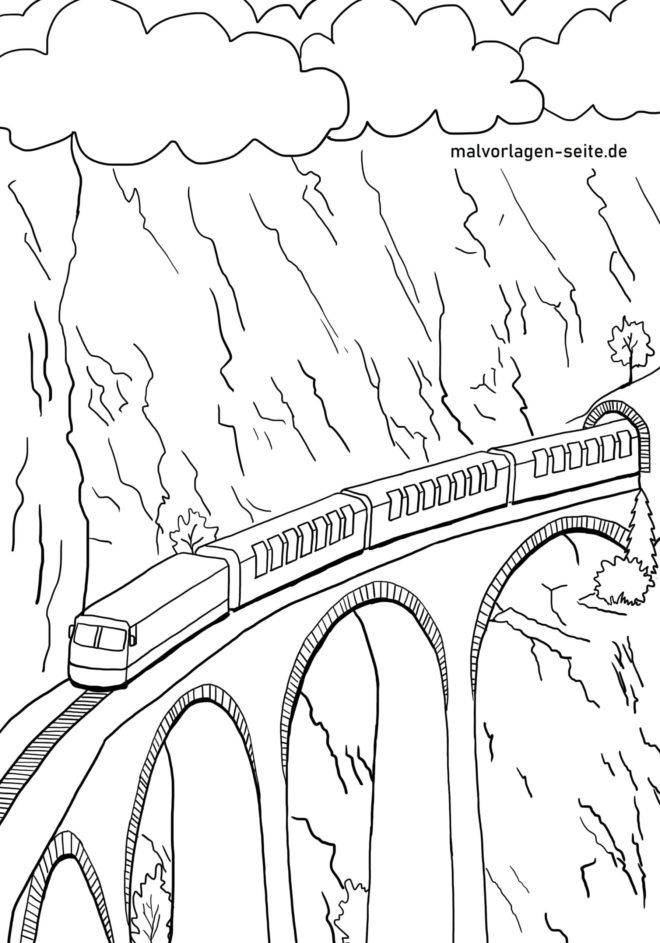 Coloring page bridge Buildings - Free Coloring Pages