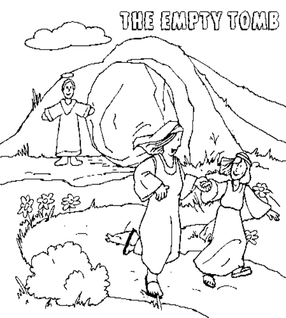 Empty Tomb Coloring Page - Easter | Jesus coloring pages, Coloring pages,  Easter coloring pages