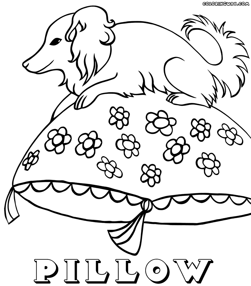 Pillow coloring pages | Coloring pages to download and print