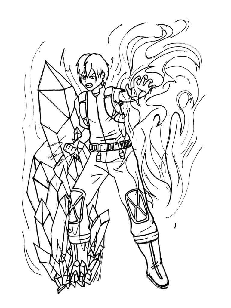 Shoto Todoroki Coloring Pages - Free Printable Coloring Pages for Kids