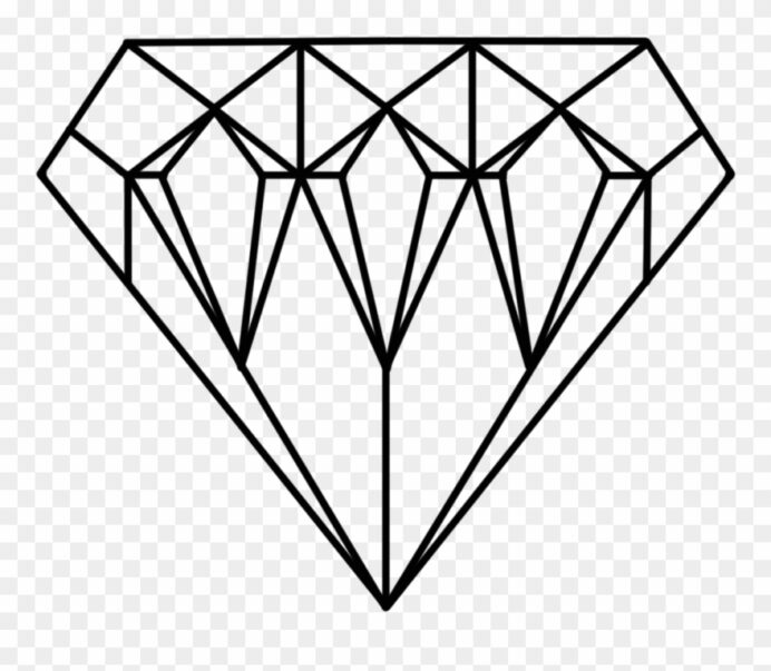 Diamonds Clipart Jewel Diamond Printable Coloring Of Jewels Hands ...