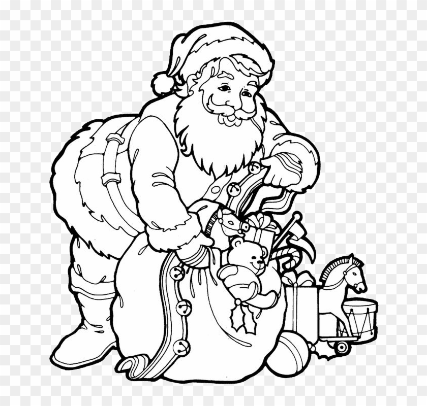 Santa Claus Coloring Pages 3 - Drawings Of Christmas Festival ...