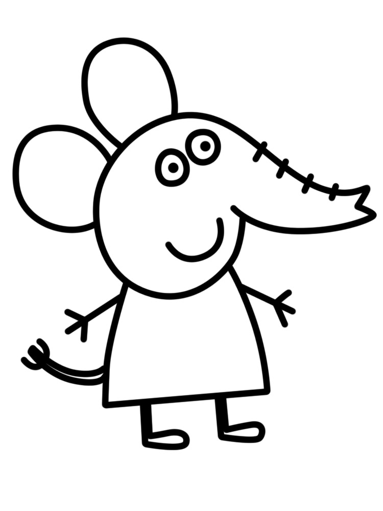 Emily Elephant Coloring Pages