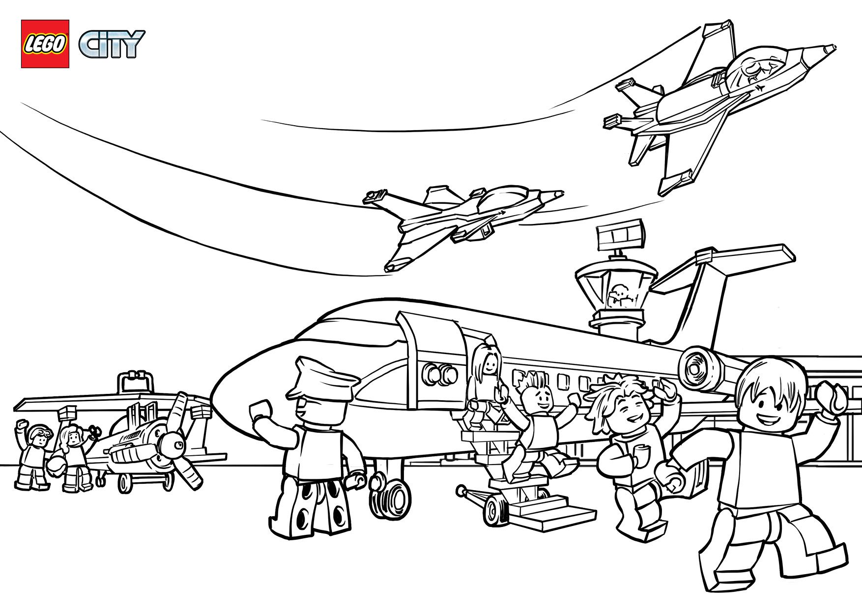Airport Coloring Pages   Coloring Home