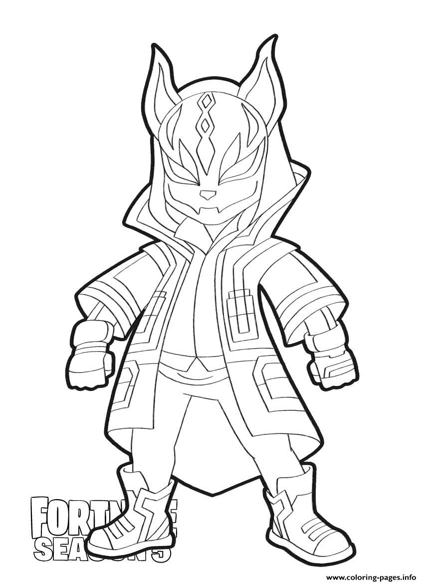 Print Drift skin from Fortnite Season 5 coloring pages | Coloring pages, Coloring  pages for boys, Coloring pages for kids