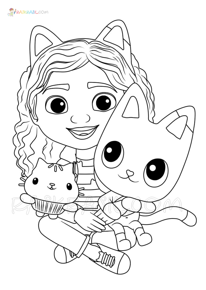 Gabby's Dollhouse Coloring Page. New Picture Free Printable Coloring Home