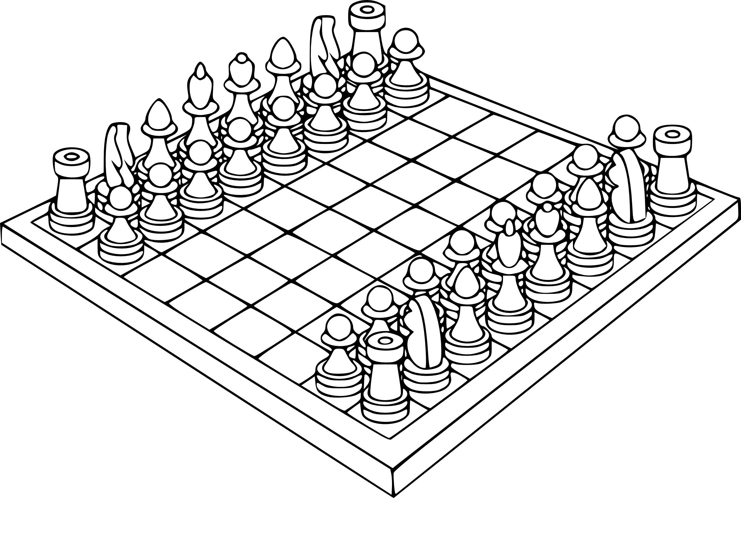 Chess Game Pieces Coloring Pages Coloring Pages