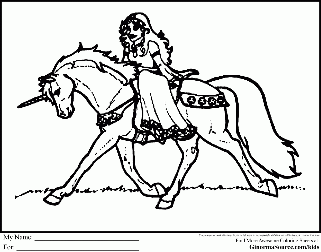 Free Coloring Pages Of Unicorn And Rainbow Printable Unicorn ...