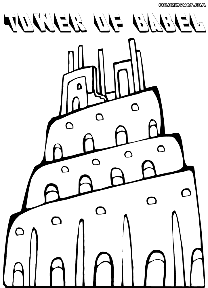 Tower coloring pages | Coloring pages to download and print