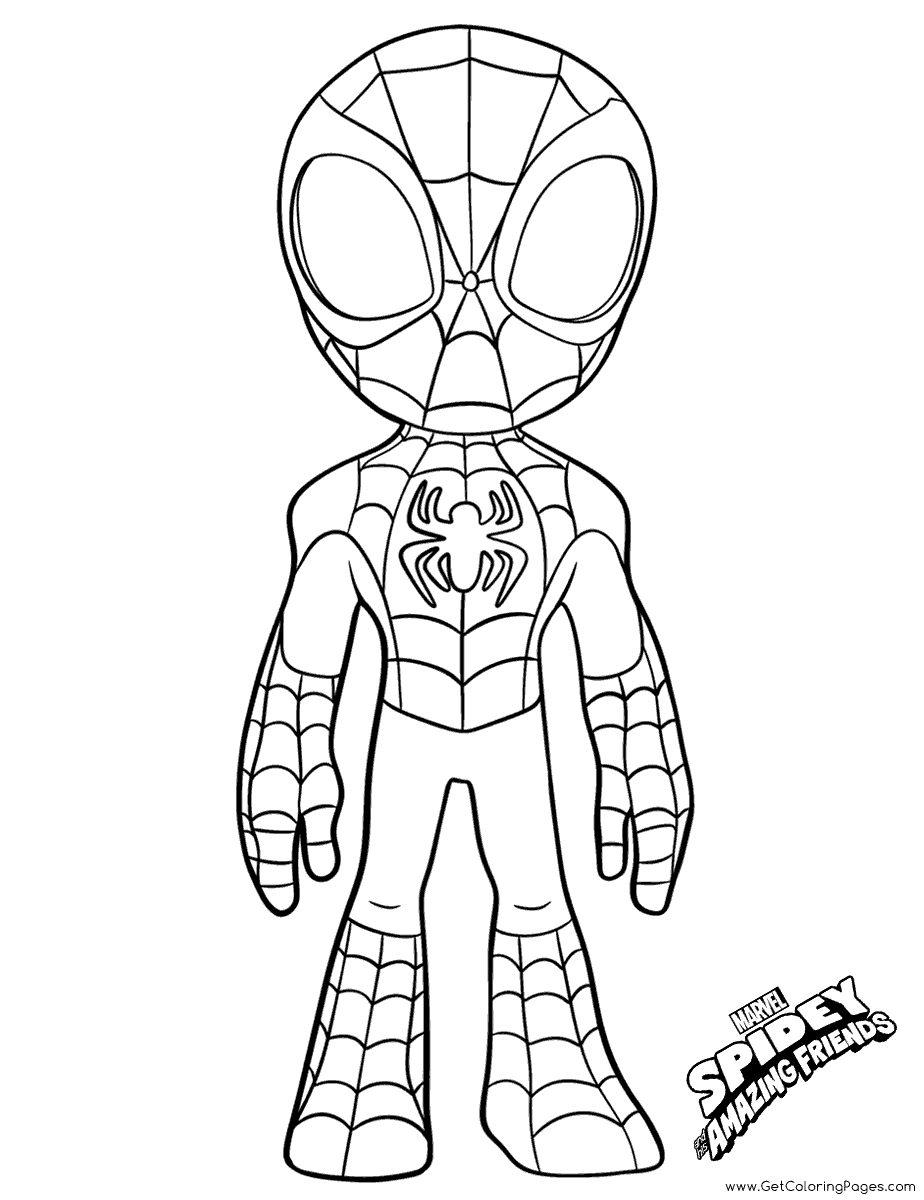 Marvel's Spidey and His Amazing Friends Coloring Pages -  GetColoringPages.com