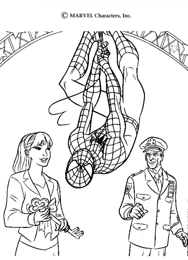 SPIDER-MAN coloring pages - Spiderman's webs