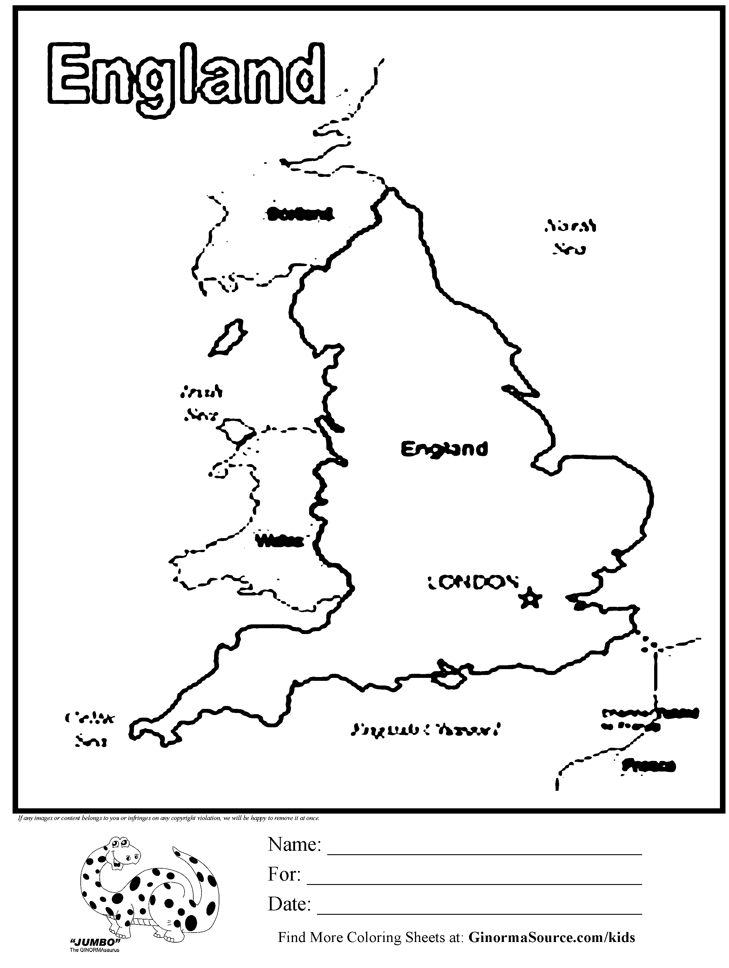 United Kingdom Map Coloring Pages - High Quality Coloring Pages