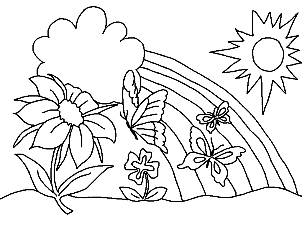 Free Spring Coloring Pages Printable Free Spring Coloring Pages ...