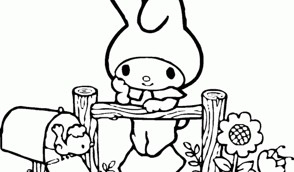 my melody coloring page printable for kids tv | Free Coloring ...