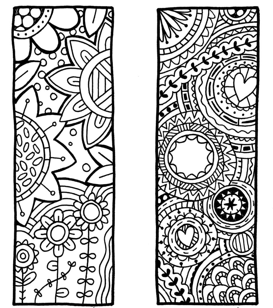 Bookmarks coloring pages | Printable coloring pages
