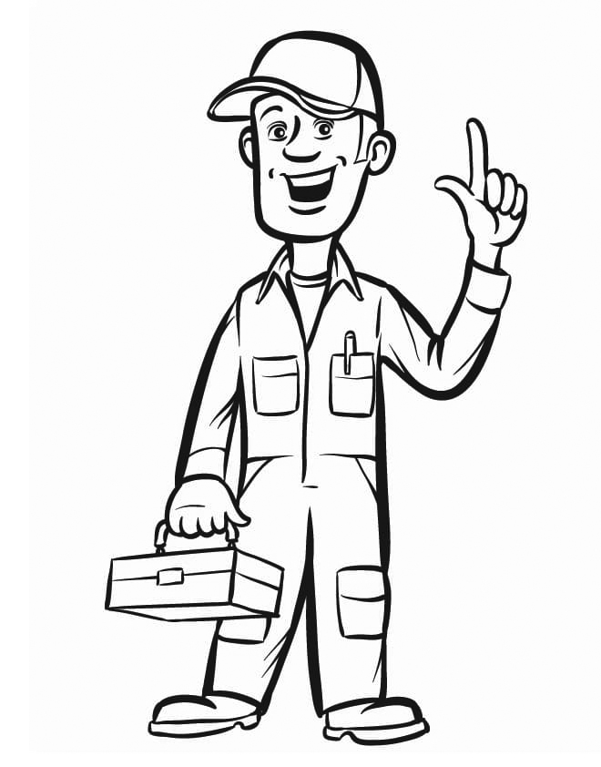 Plumber Coloring Pages - Best Coloring Pages For Kids