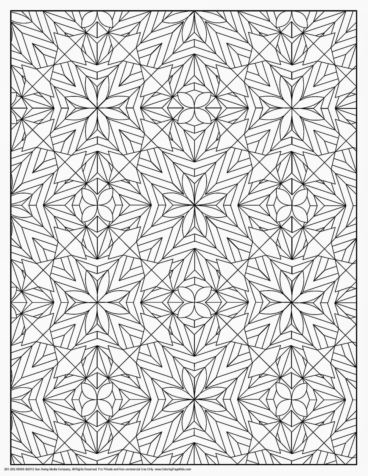 Pattern Coloring Sheets | Free Coloring Sheet
