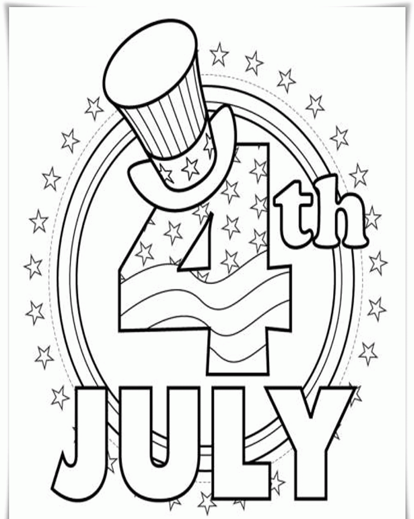 July 4th Coloring Page Coloring Home