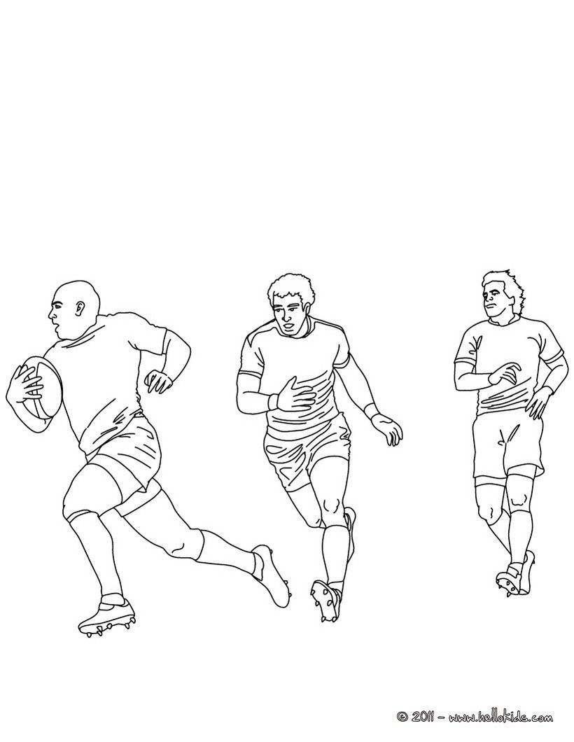 RUGBY WORLD CUP coloring pages - ALL BLACKS HAKA