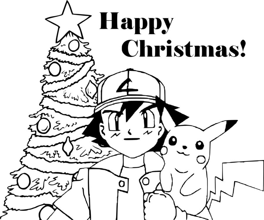 Pokemon Christmas Coloring Page ...