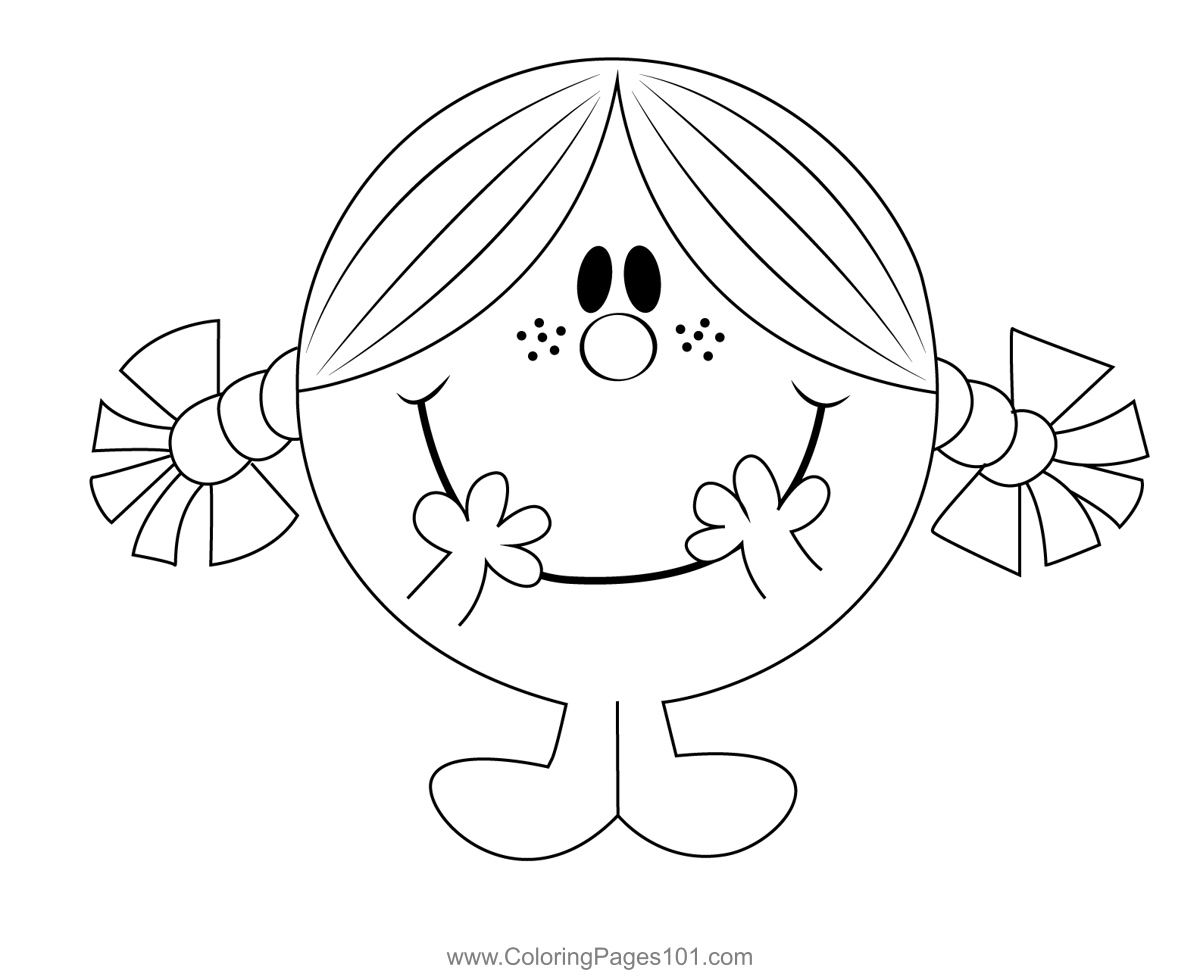 Men Show Little Mi Coloring Page for Kids - Free Mr. Men Printable Coloring  Pages Online for Kids - ColoringPages101.com | Coloring Pages for Kids
