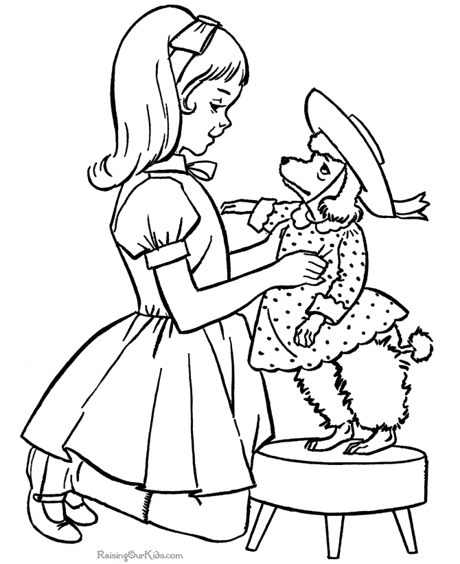 Free puppy dog coloring page! 47