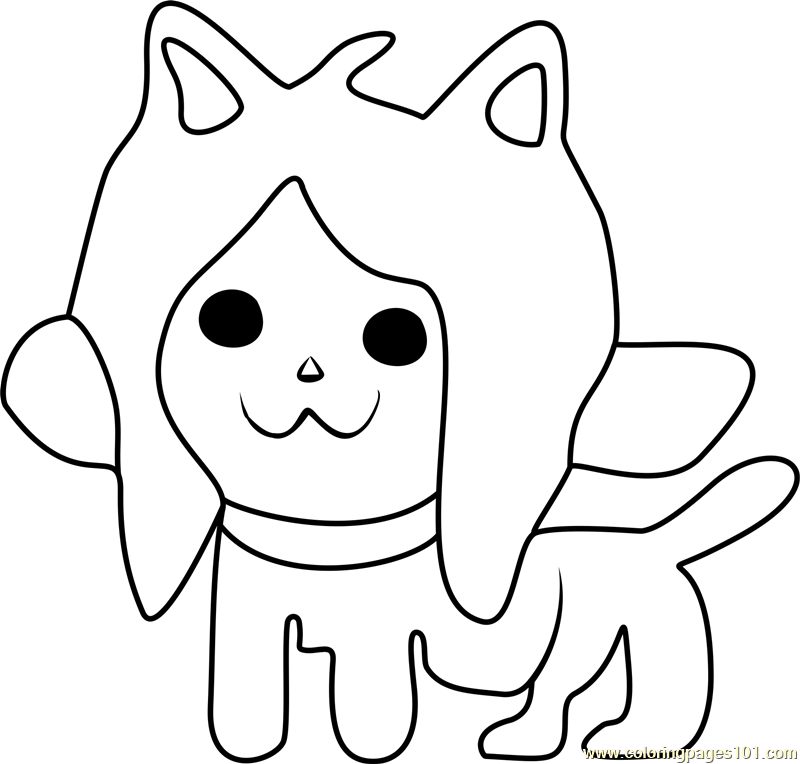 Temmie Undertale Coloring Page - Free Undertale Coloring ...