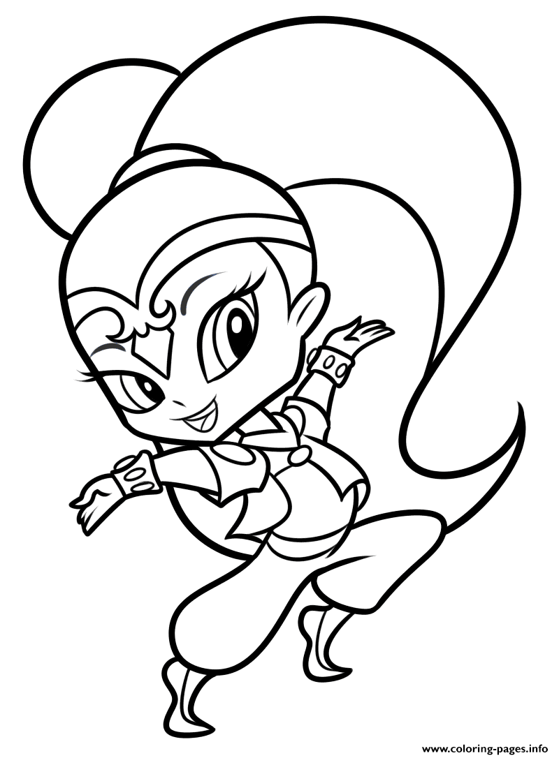 Shimmer Coloring Pages - Coloring Home